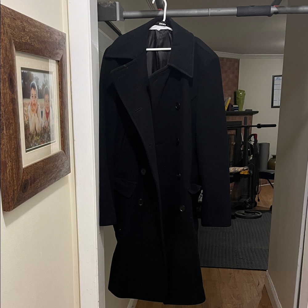 Black Double-Breasted Coat